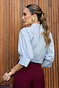 Camisa Tricoline Franzido Botão - Unique Chic