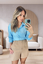 Camisa Maxi Linen Listrado - Donna Ritz