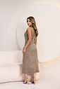 Vestido Midi Sarja Zíper Jeans Vestido Midi Sarja Zíper Jeans