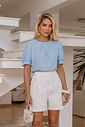 Blusa Manga Bufante e Babados - Milalai Blusa Manga Bufante e Babados - Milalai