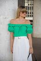 Blusa Ombro a Ombro Babados - Milalai Blusa Ombro a Ombro Babados - Milalai