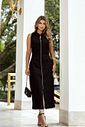 Vestido Midi Sarja Zíper Jeans