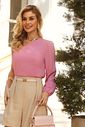Blusa Um Ombro Franzido Manga Longa - Donna Ritz Blusa Um Ombro Franzido Manga Longa - Donna Ritz