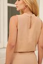 Regata Twill com Botões no Ombro -Milalai Regata Twill com Botões no Ombro -Milalai