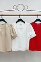 Blusa Decote V Twill - Milalai Blusa Decote V Twill - Milalai