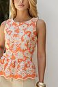 Blusa Algodão Bordado Peplum- Doce Flor Blusa Algodão Bordado Peplum- Doce Flor