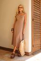 Vestido Midi Linho Recorte - Donna Ritz