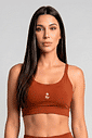TOP FITNESS FEMININO CROPPED ALÇA OCRE BENDITO FAROL