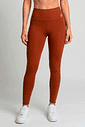 LEGGING FITNESS FEMININA OCRE BENDITO FAROL - ALTA COMPRESSÃO E ZERO TRANSPARÊNCIA
