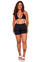 CONJUNTO MANU + SHORTS JU PRETO LISO
