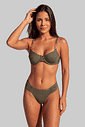CONJUNTO BIQUÍNI | MEIA TAÇA MÔNACO ARGOLA + BORBOLETA VERDE MILITAR