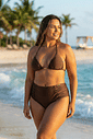 CALCINHA DE BIQUÍNI HOT PANTS DRAPEADA | MARROM CALCINHA DE BIQUÍNI HOT PANTS DRAPEADA | MARROM