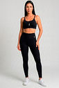 CONJUNTO FITNESS FEMININO TOP E LEGGING PRETO BENDITO FAROL