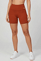 SHORT FITNESS FEMININO OCRE BENDITO FAROL - ZERO TRANSPARÊNCIA