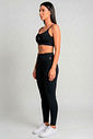 CONJUNTO FITNESS FEMININO TOP E LEGGING PRETO BENDITO FAROL