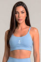 TOP FITNESS FEMININO CROPPED ALÇA FROZEN BENDITO FAROL