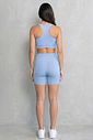 CONJUNTO FITNESS FEMININO TOP E SHORT FROZEN BENDITO FAROL