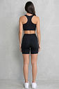 SHORT FITNESS FEMININO PRETO BENDITO FAROL - ZERO TRANSPARÊNCIA