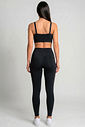 TOP FITNESS FEMININO CROPPED ALÇA PRETO BENDITO FAROL