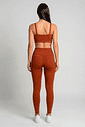 TOP FITNESS FEMININO CROPPED ALÇA OCRE BENDITO FAROL