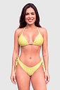 CONJUNTO CORTININHA ASA DELTA DE AMARRAR | AMARELO MANTEIGA