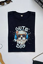 T-Shirt Cute Dog DTF - Preto