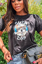 T-Shirt Cute Dog DTF - Preto