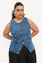 Colete Alongado Tessália Jeans