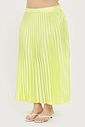 Saia Midi Plissada Melissa Amarelo