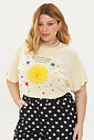 T-shirt Estonado Universo Amarelo