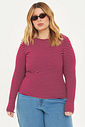 Blusa Manga Longa Safira Listrado Blusa Manga Longa Safira Listrado