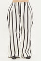 Calça Pantalona De Sarja Samira Listrado Calça Pantalona De Sarja Samira Listrado