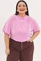 T-shirt Oversized Estonada Brenda Rosa