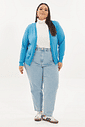 Cardigan Leve Tricô Bella Azul
