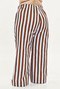 Calça Pantalona De Sarja Clementina Listrado