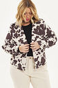 Jaqueta Suede Genebra Cow Print