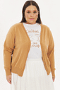 Cardigan Leve Tricô Bella Camel