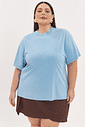 T-shirt Oversized Estonada Brenda Azul T-shirt Oversized Estonada Brenda Azul