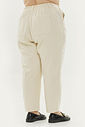 Calça Mom De Sarja Trento Bege