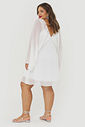 Vestido Curto Boho Celeste Off-White Vestido Curto Boho Celeste Off-White