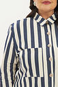 Camisa Listrada Victória Jeans Camisa Listrada Victória Jeans