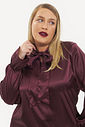 Blusa Cetim Laço Chiara Burgundy Blusa Cetim Laço Chiara Burgundy