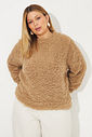 Suéter Peluciado Georgia Caramelo