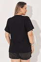 T-Shirt Malha Confort Básica Nina Preto T-Shirt Malha Confort Básica Nina Preto