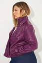 Jaqueta Bomber Leather Gal Vinho