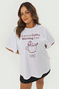 T-shirt De Algodão Espresso Coffe Branco T-shirt De Algodão Espresso Coffe Branco