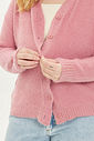 Cardigan De Tricô Serena Rosa Cardigan De Tricô Serena Rosa