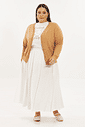 Cardigan Leve Tricô Bella Camel