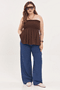 Calça Wideleg Brilhos Magnólia Jeans
