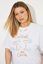 T-shirt De Algodão Gossip Branco